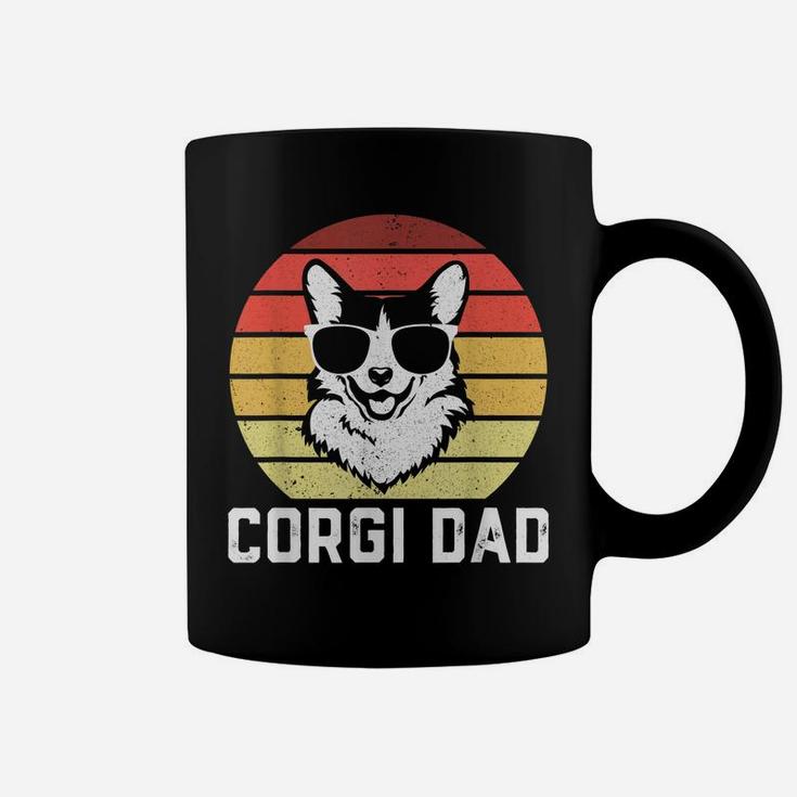 Retro Corgi Dad Shirt Funny Pembroke Welsh Corgi Dog Dad Coffee Mug