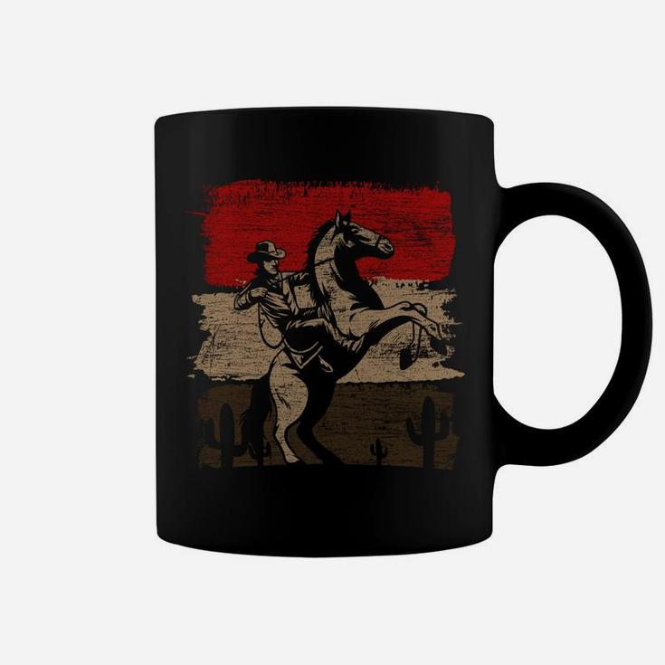 Retro Horse Riding Western Cowboy Coffee Mug