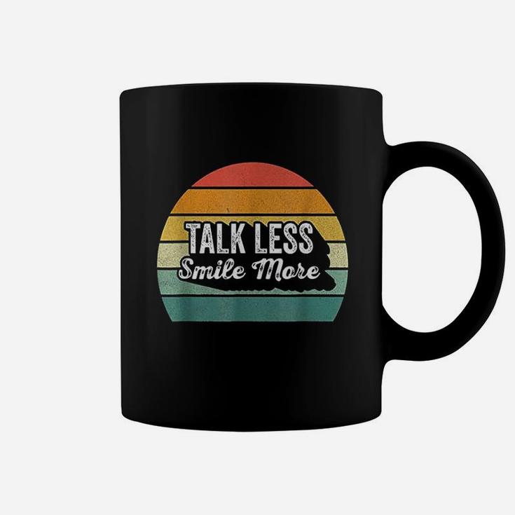 Retro Talk Less Smile More Historic Hamilton Quote Coffee Mug