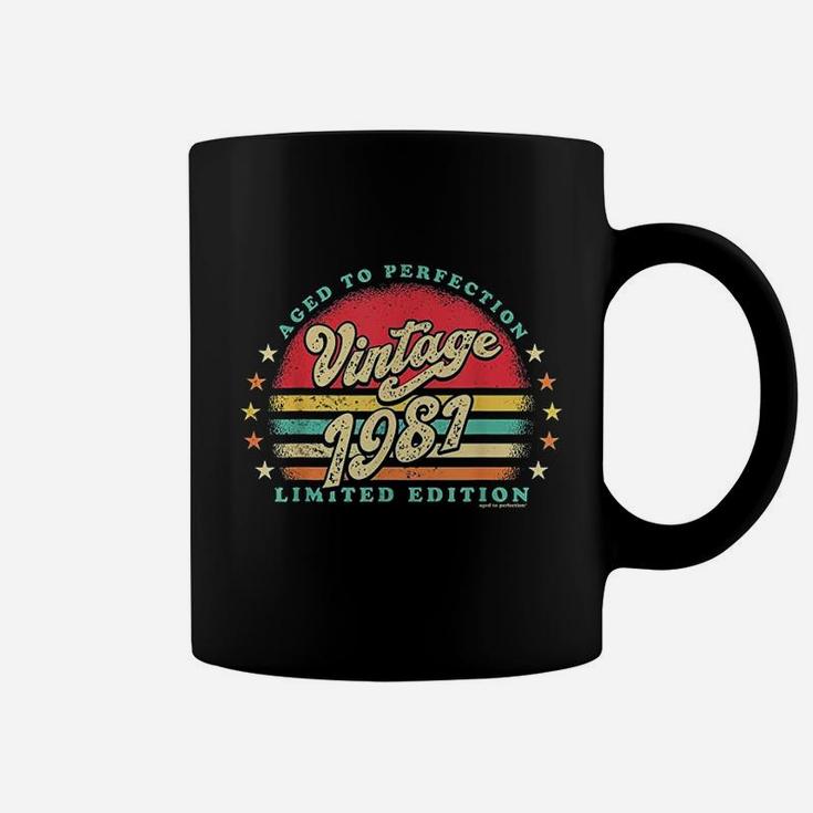 Retro Vintage 40Th Birthday 1981 Aged To Perfection Coffee Mug