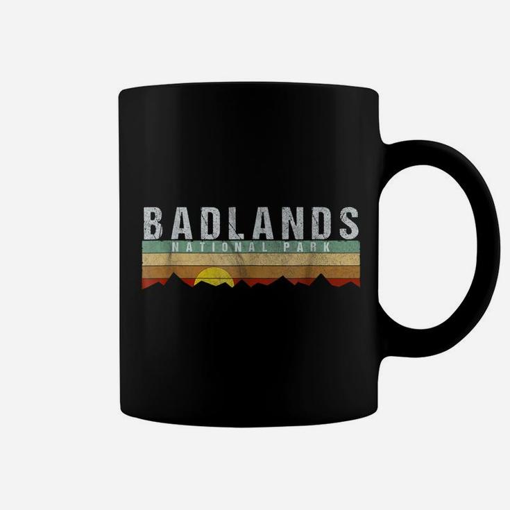 Retro Vintage Badlands National Park Tee Shirt Coffee Mug