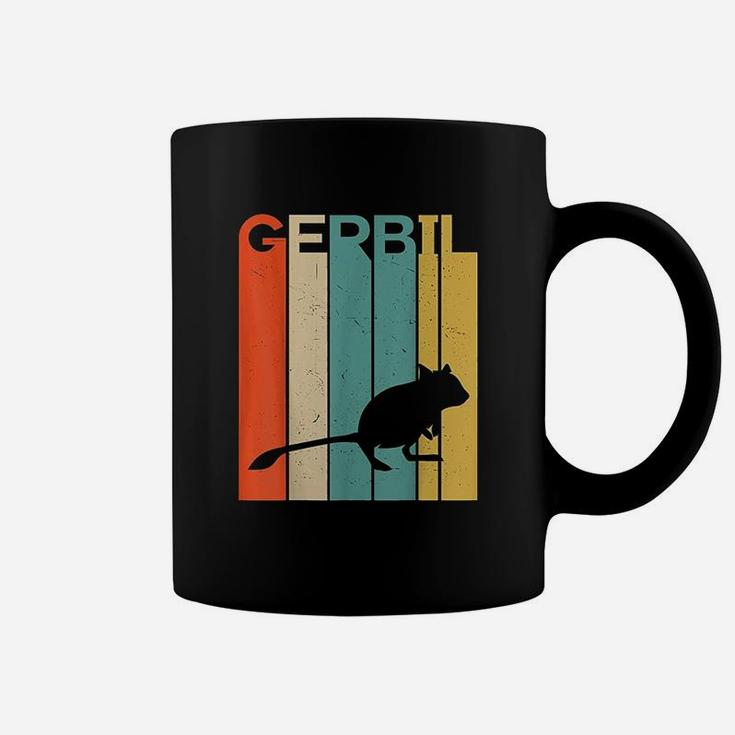 Retro Vintage Gerbil Silhouette Gerbil Lover Gerbil Owner Coffee Mug
