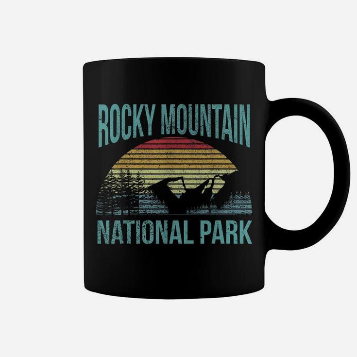 Retro Vintage National Park - Rocky Mountain National Park Coffee Mug