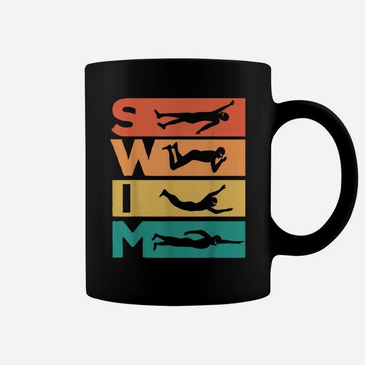 Retro Vintage Swimming Gift For Swimmers Coffee Mug