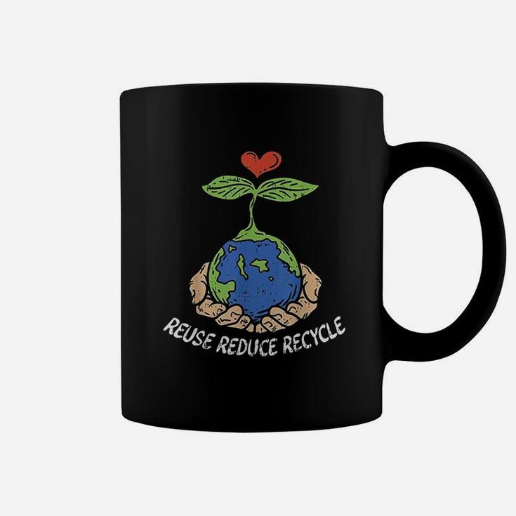 Reuse Reduce Recycle Save Earth Day Planet Coffee Mug
