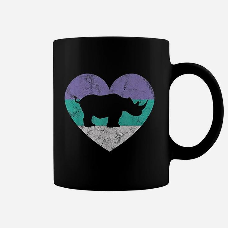 Rhino For Women And Girls  Cute Retro Rhinoceros Coffee Mug