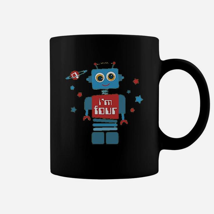 Robot 4Th Birthday Coffee Mug