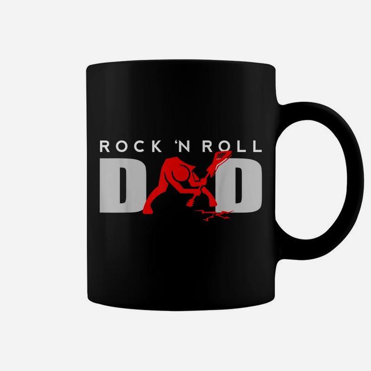 Rock N Roll Dad Fathers Day - Vintage Guitar Player Gift Coffee Mug