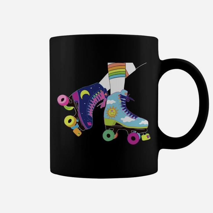 Roller Girl Vintage Seventies 70'S Cool Retro Skates Skating Sweatshirt Coffee Mug
