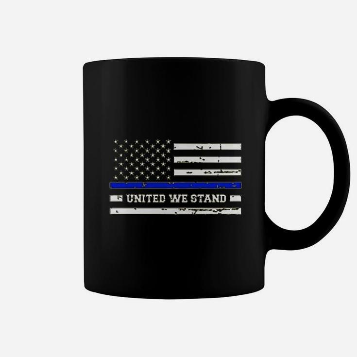 Roungo Thin Blue Line Blue Lives Matter Coffee Mug