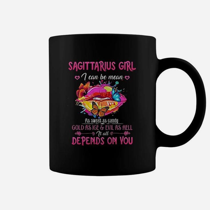 Sagittarius Girl Lips November December Queen Birthday Zodia Coffee Mug