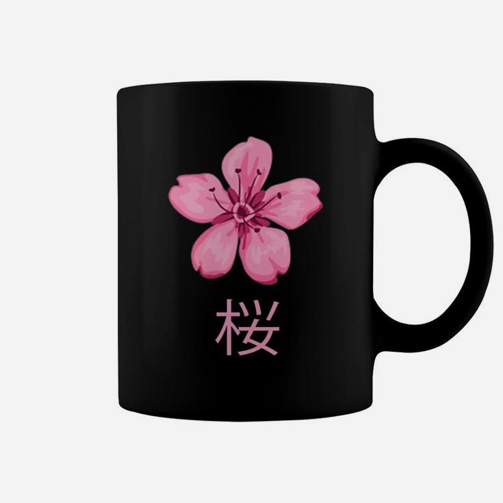 Sakura Cherry Blossom Flower Japanese Vintage Aesthetic Girl Coffee Mug