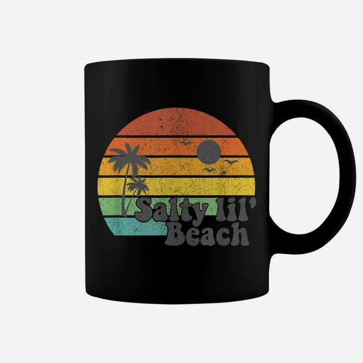 Salty Lil Beach Retro Vacation Funny Summer Quote Women Gift Coffee Mug