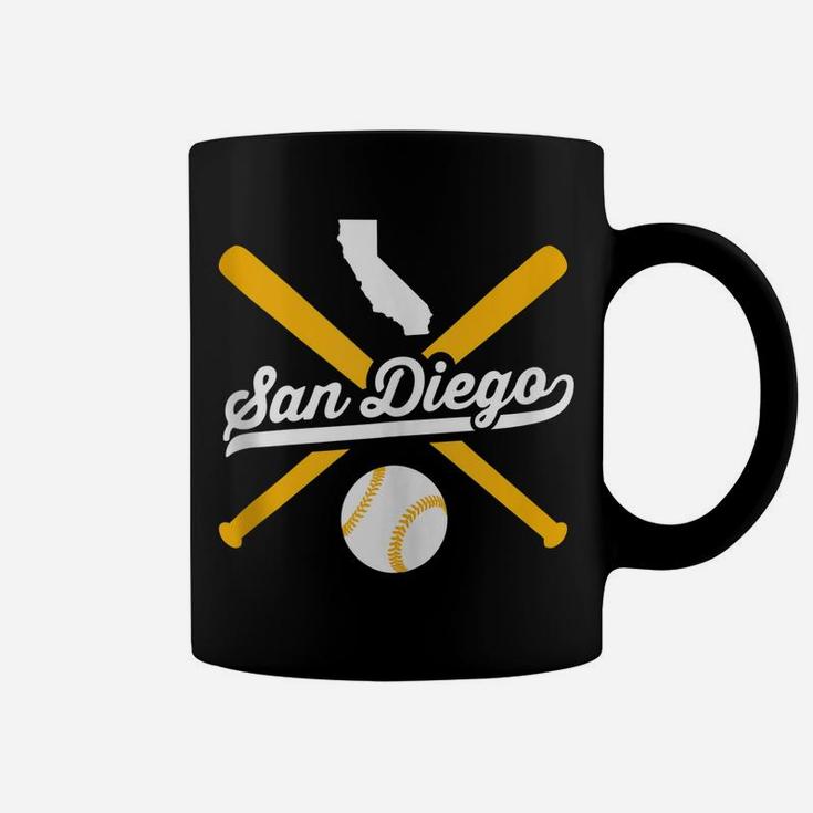 San Diego Baseball Vintage California State Pride Love City Coffee Mug