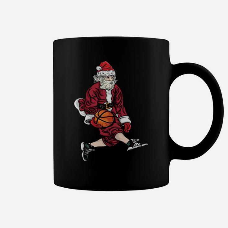 Santa Basketball Coffee Mug