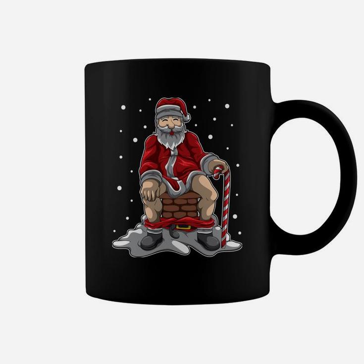Santa Claus Poops In The Chimney - Christmas Retaliation Coffee Mug