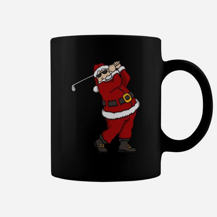 Santa Golf Lovers Merry Christmas Novelty Sweatshirt Coffee Mug