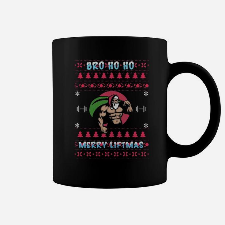 Santa Gym Bro Ho Ho Merry Liftmas Coffee Mug