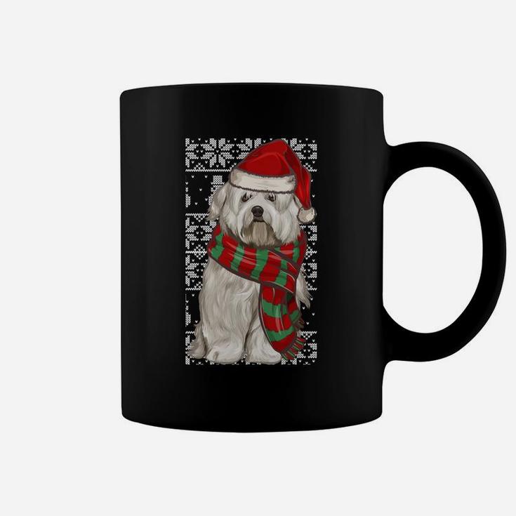 Santa Hat Xmas Coton De Tulear Ugly Christmas Sweatshirt Coffee Mug