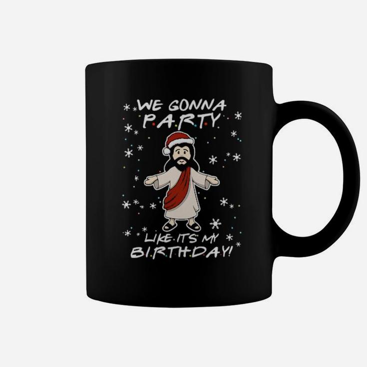 Santa Jesus We Gonna Party Like It's My Birthday Coffee Mug