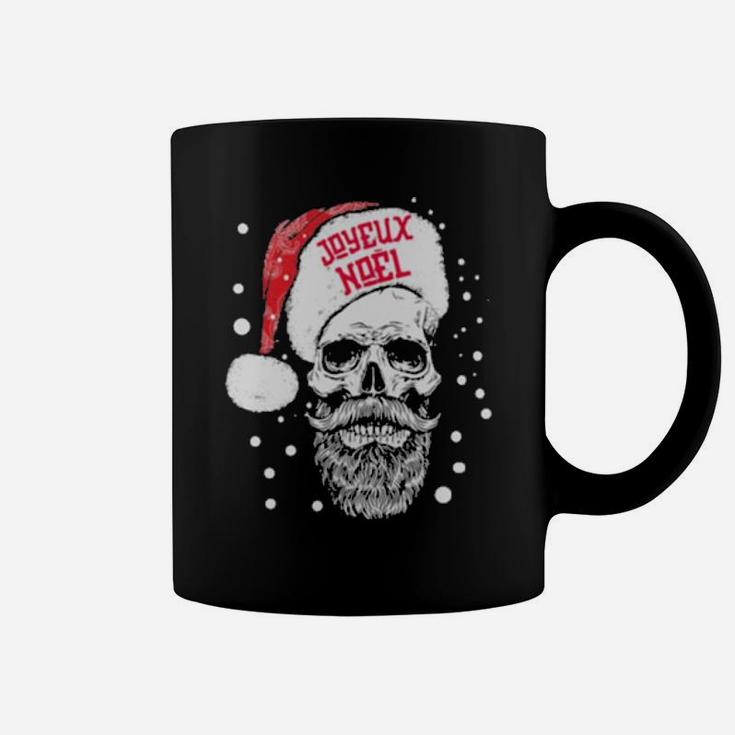 Santa Skull Joyeux Noel Coffee Mug