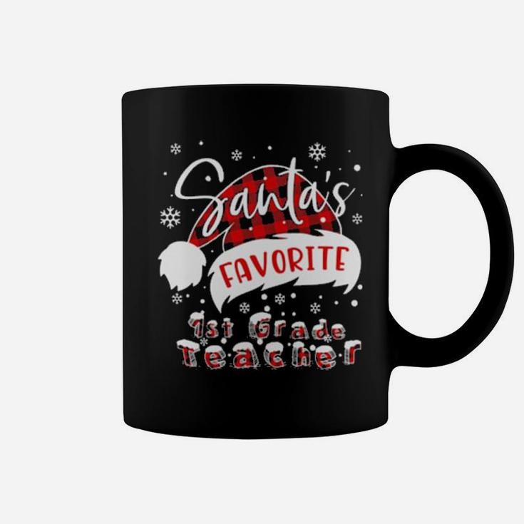 Santa's Favorite 1St Grade Teacher Coffee Mug