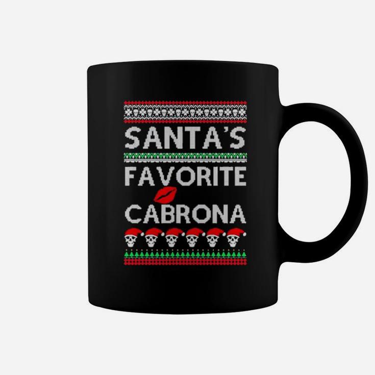 Santa's Favorite Cabrona Og Navidad Coffee Mug