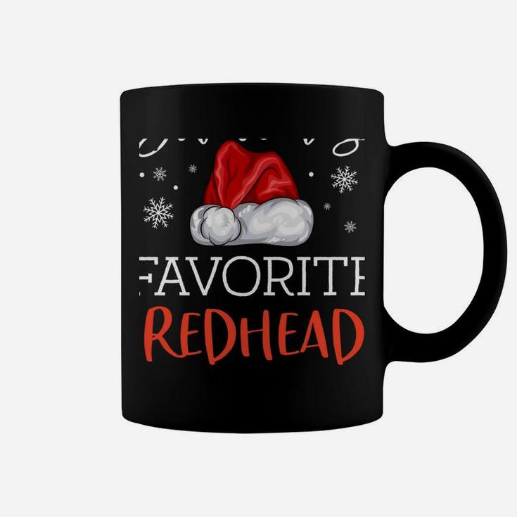 Santa's Favorite Redhead Funny Pajama Christmas Ginger Gift Coffee Mug
