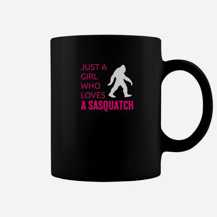 Sasquatch Shirt Just A Girl Who Loves A Sasquatch Bigfoot Coffee Mug