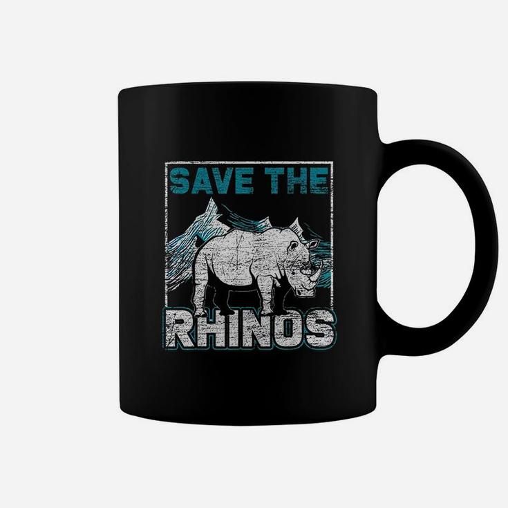 Save The Rhinos Animal Coffee Mug