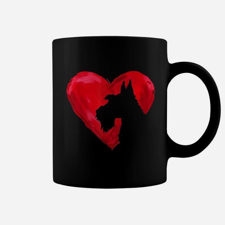 Schnauzer Heart Dog Lover Coffee Mug