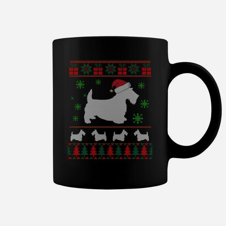 Scottie Dog Ugly Christmas Sweater Gift For Dog Lovers Sweatshirt Coffee Mug