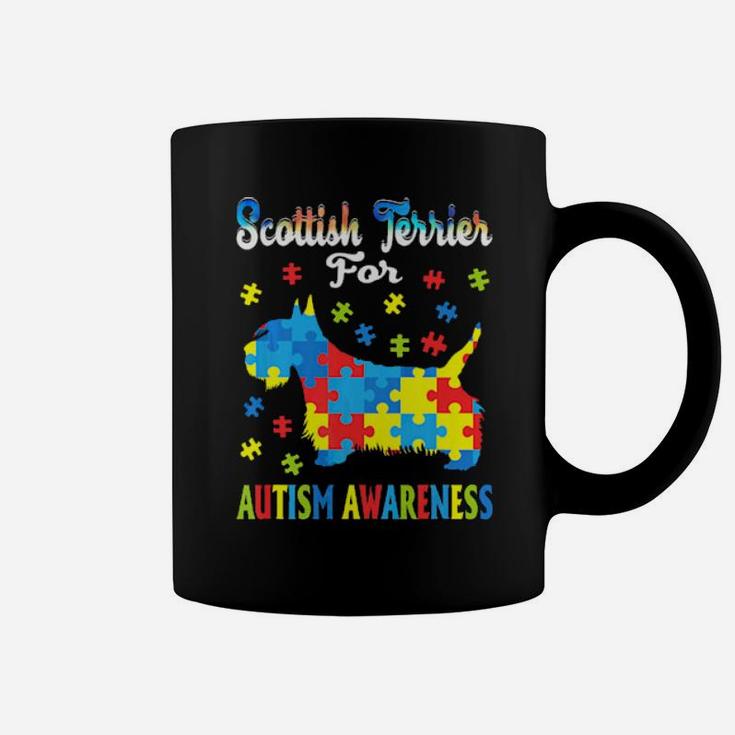 Scottish Terrier For Autism Awareness Parents Dog Mom Coffee Mug