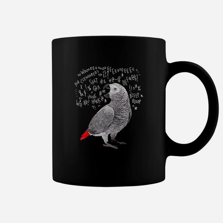 Screaming African Grey Parrot Coffee Mug
