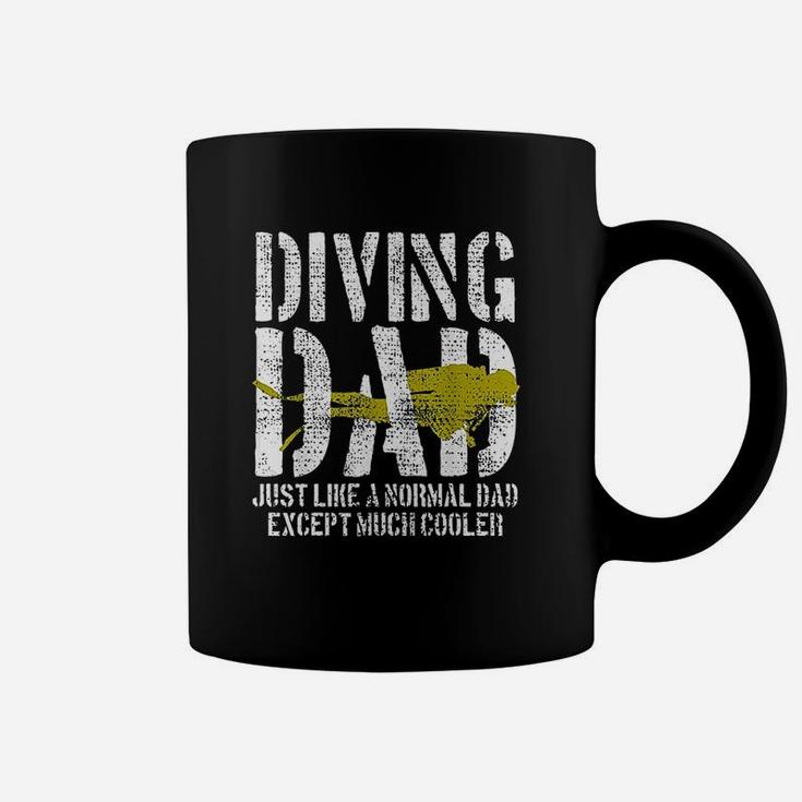 Scuba Diver Diving Deep Swim Underwater Coffee Mug