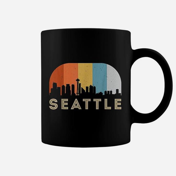 Seattle Washington Vintage Skyline Coffee Mug