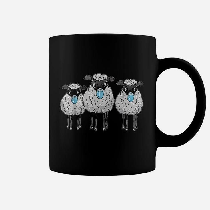 Sheep Wearing Face Funny Sheep Lover Gift Coffee Mug