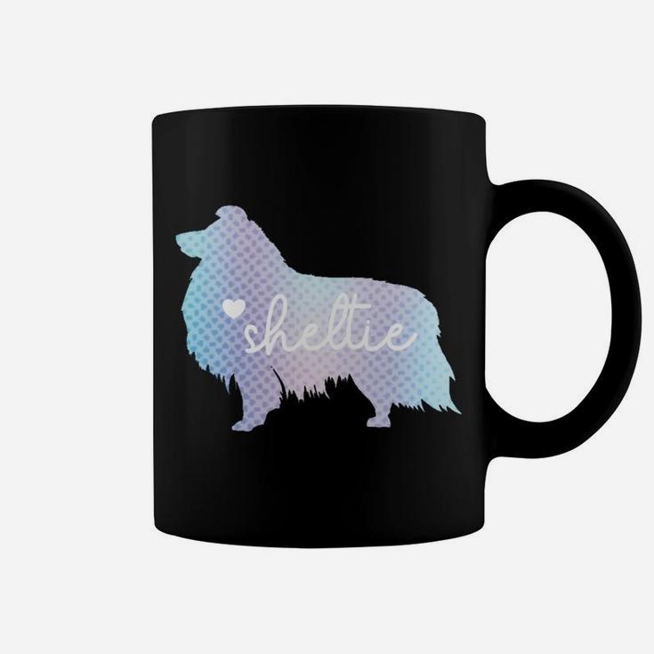 Sheltie Dog Heart | Sheltie Mom Shetland Sheepdog Dad Coffee Mug