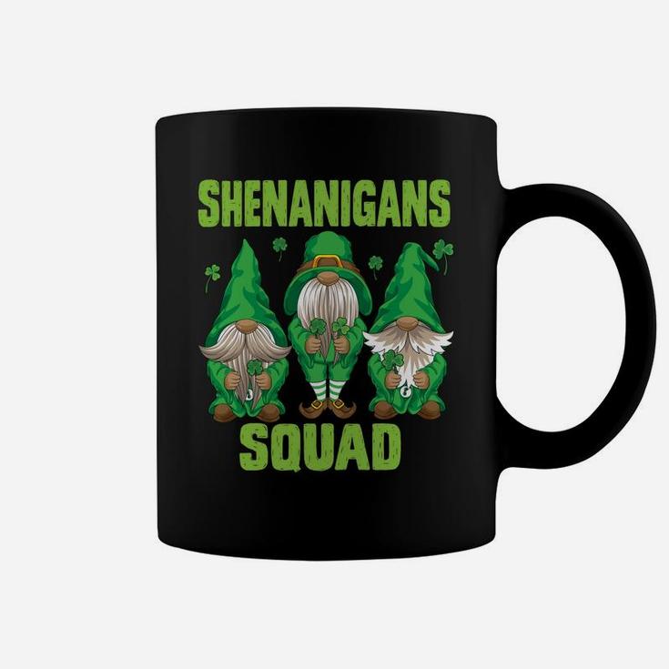 Shenanigans Squad Three Lucky Gnome Shamrock St Patrick Day Sweatshirt Coffee Mug