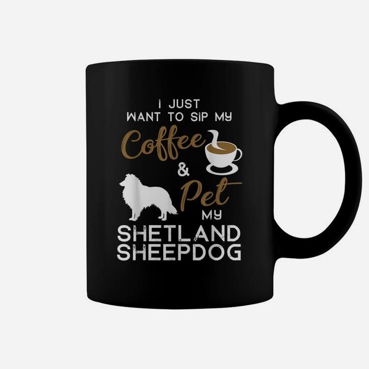 Shetland Sheepdog Dog Coffee Lover Owner Xmas Birthday Gift Coffee Mug