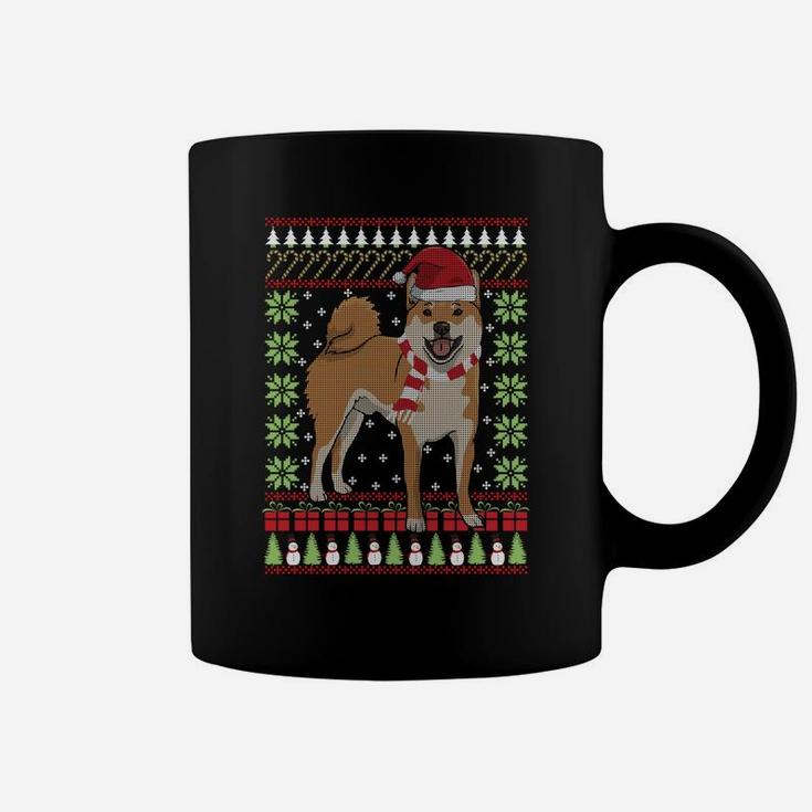 Shiba Inu Ugly Christmas Funny Holiday Dog Lover Xmas Gift Sweatshirt Coffee Mug