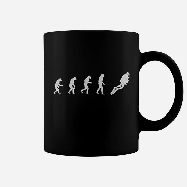 Shirtloco Evolution Of Man To Scuba Diver Coffee Mug