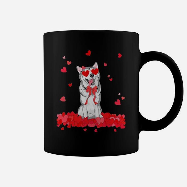 Siberian Husky Dog Valentines Day Coffee Mug