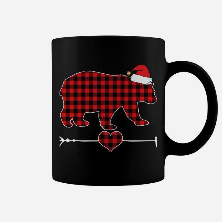 Sister Bear Christmas Pajama Red Plaid Buffalo Family Gift Coffee Mug