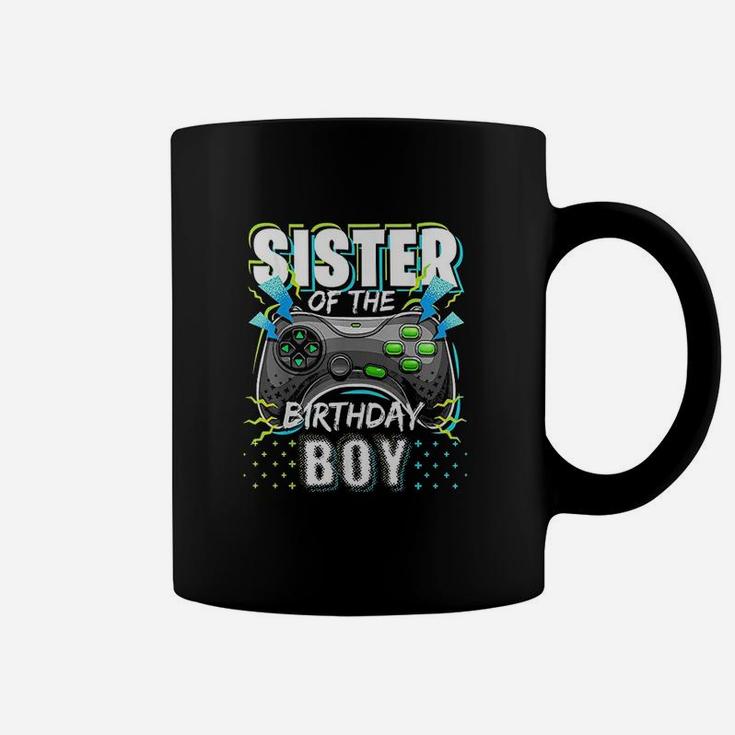 Sister Of The Birthday Boy Matching Video Game Birthday Coffee Mug
