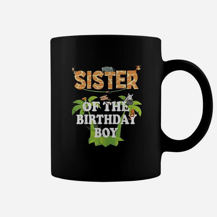 Sister Of The Birthday Boy Zoo Theme Animal Party Coffee Mug