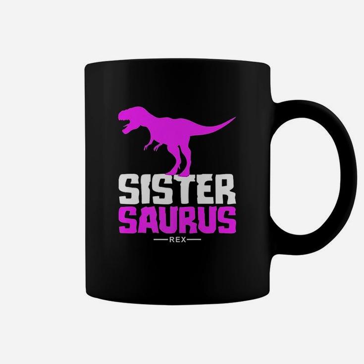 Sister Saurus Rex Cute Strict Sibling Coffee Mug