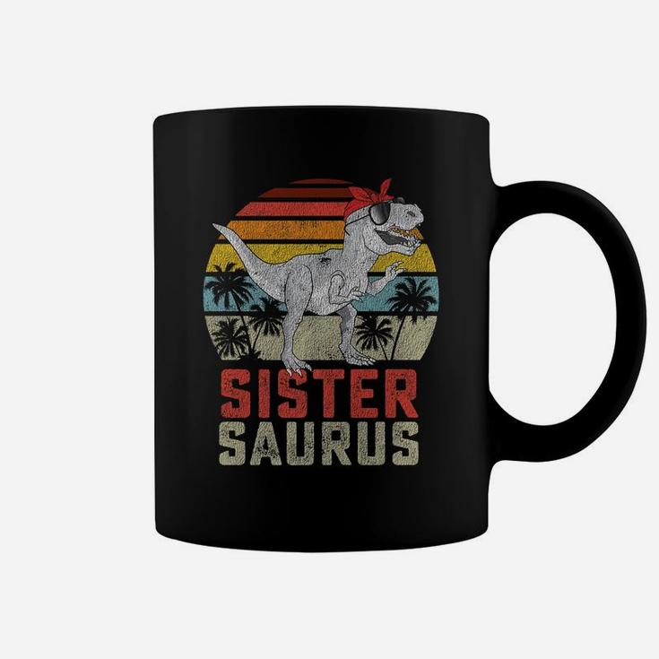 Sistersaurus T Rex Dinosaur Sister Saurus Family Matching Coffee Mug