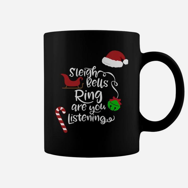 Sleigh Bells Ring Cute Christmas Snowman Winter Holiday Gift Sweatshirt Coffee Mug