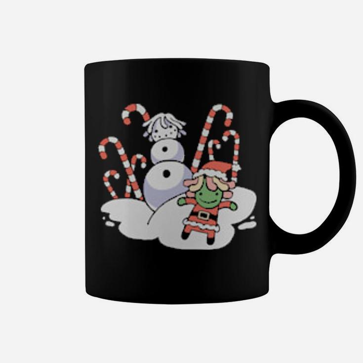 Snowman And Santa Coffee Mug